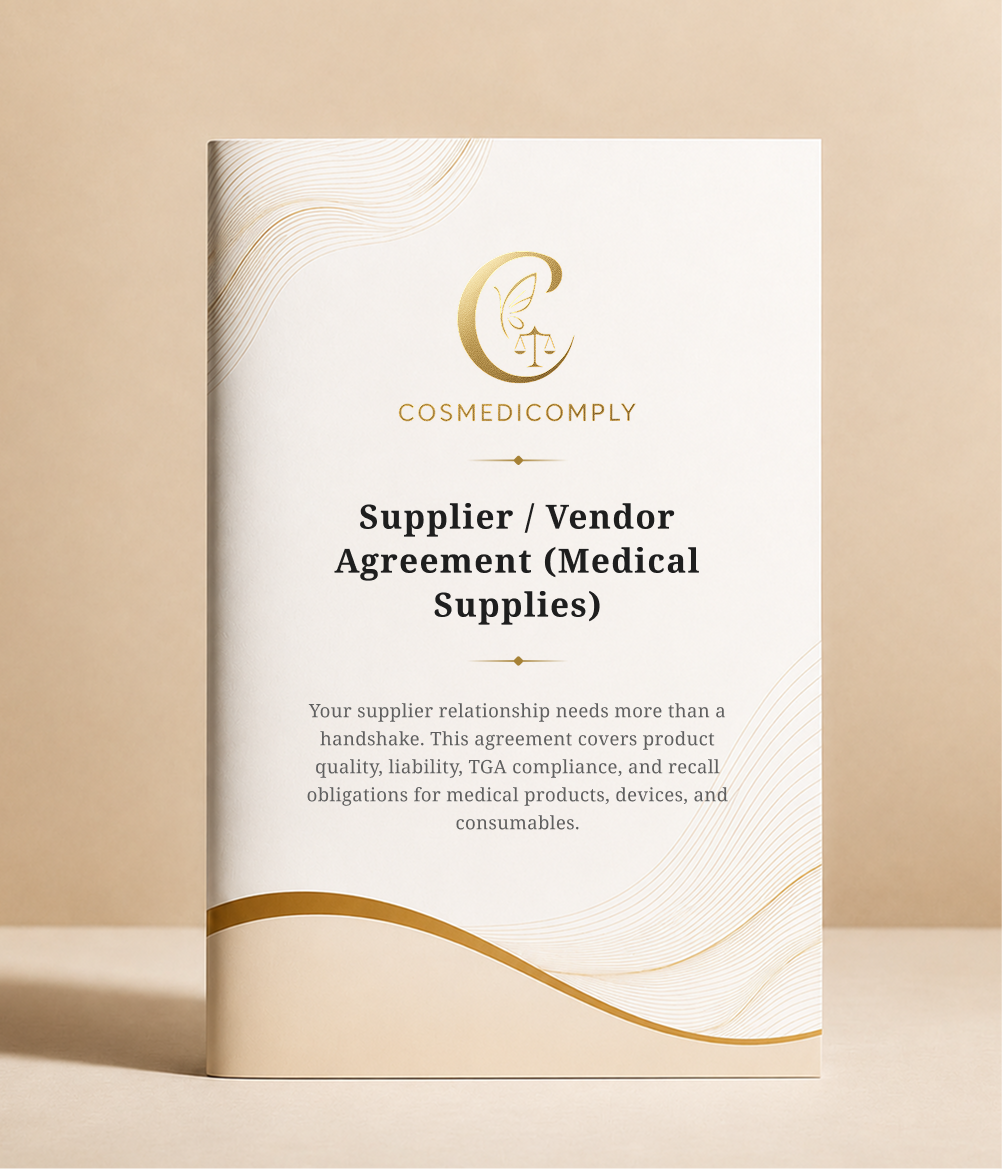 Supplier / Vendor Agreement (Medical Supplies)
